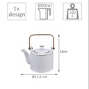Théière Nippon blanche  800 ml TDS 