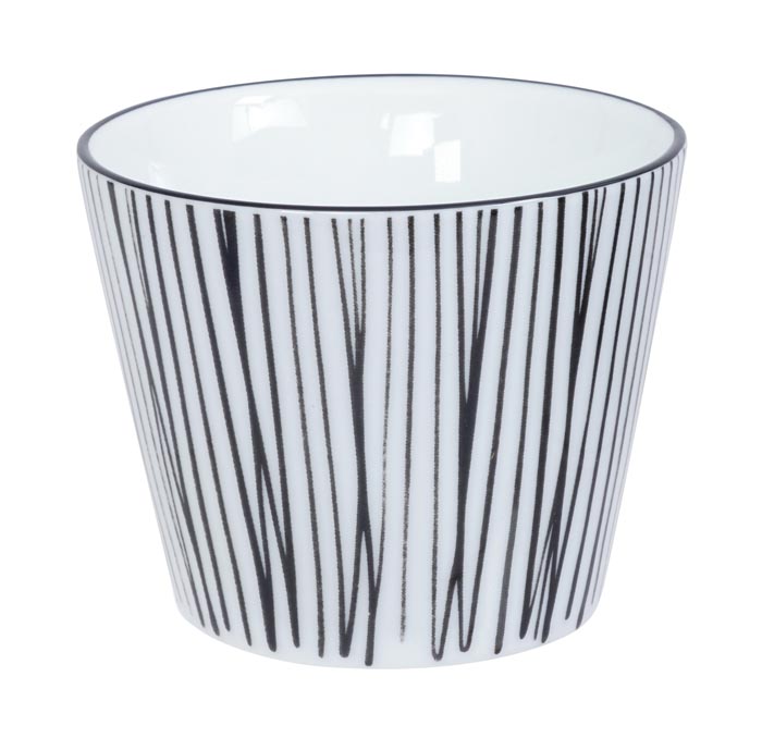 Coffret Théière 800 ml + 4 tasses Noir/Blanc TDS
