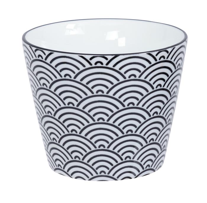 Coffret Théière 800 ml + 4 tasses Noir/Blanc TDS