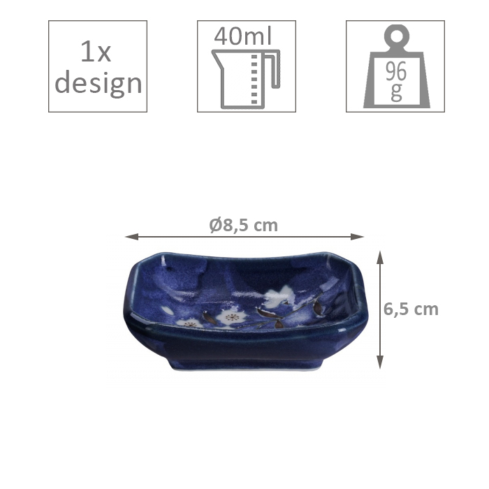 Sakura Bleu 3 pcs Suchi set TDS 