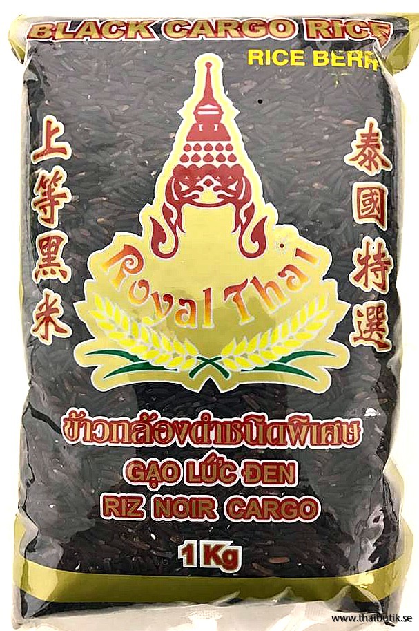 [RNF2018-076] Black Cargo Rice/Rice Berry 1 Kg ROYAL THAI