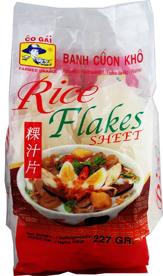 [RNF2018-80] Rice Flake Sheet 227 Gr FARMER