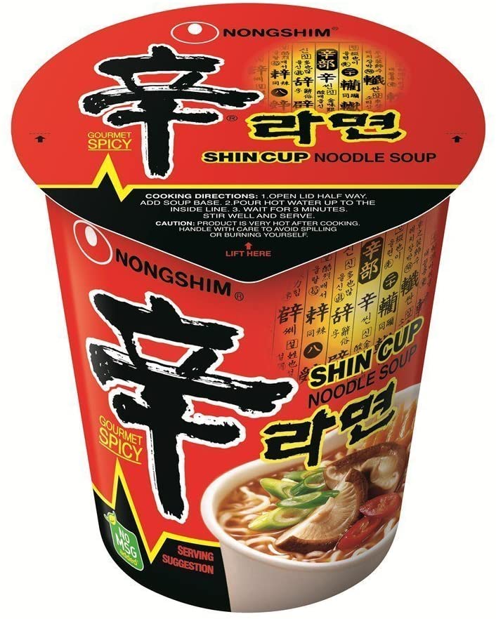 [RNF2018-088] Instant Noodle Cup Shin Ramyun 68 Gr NONGSHIM