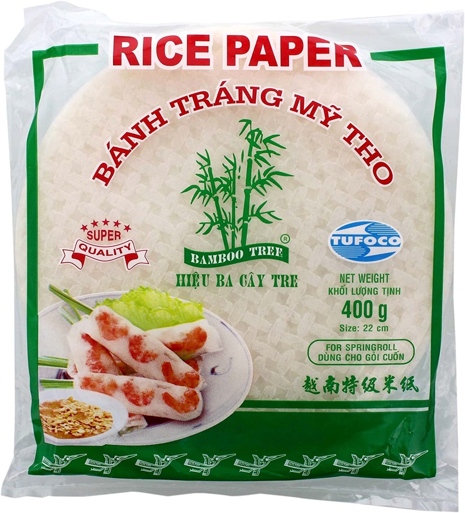 Rice Paper 22Cm (Springroll) R 400 Gr BAMBOO TREE