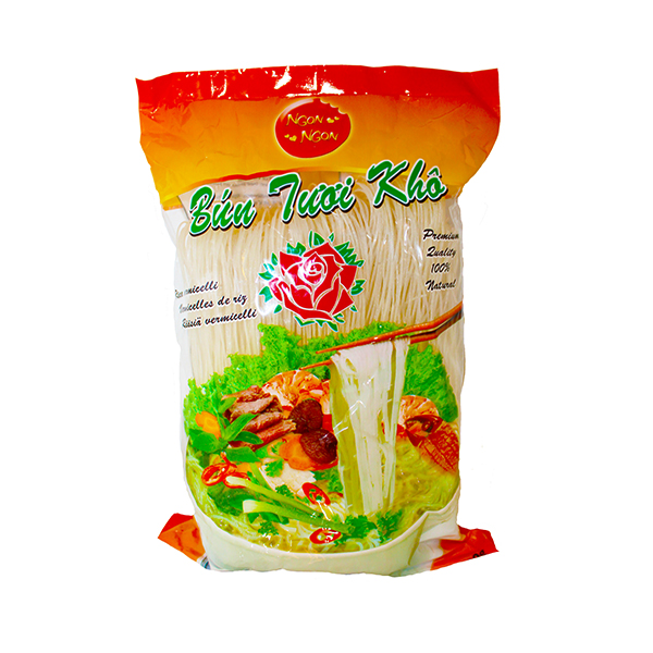 [RNF2018-118] Rice Noodle Vermicelli Bun Tuoi Kho 400 Gr NGON NGON