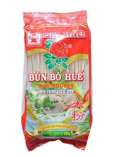[RNF2018-128] Rice Noodle - Bun Bo Hue - 1,5mm 500 Gr GIA BAO