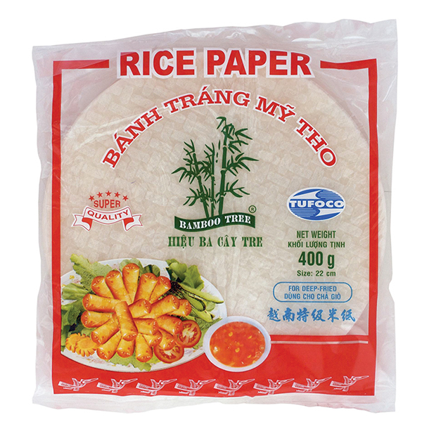 [RNF2018-140] Rice Paper 22Cm.(Deep-Fry) R 400 Gr BAMBOO TREE 