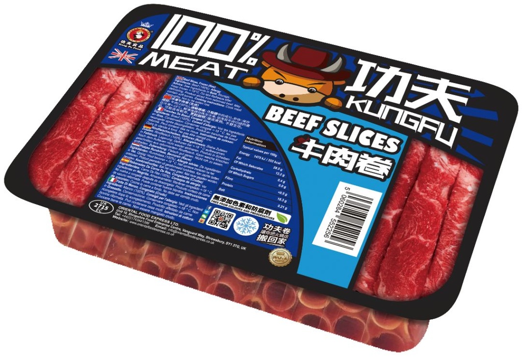 [SG2020-051] Beef Slices -18°C 400 Gr KUNG FU FOOD