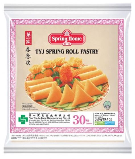 Springroll Pastry 250/30 -18°C 550 Gr SPRING HOME