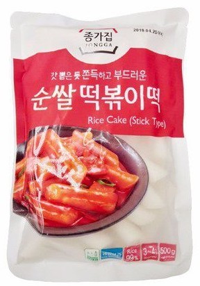[FR1979-009] Rice Cake Tubular (Stick)500 Gr< 1°C JONGGA