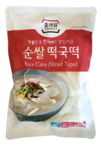 [FR1979-028] Rice Cake (Sliced) < 1°C 500 Gr JONGGA