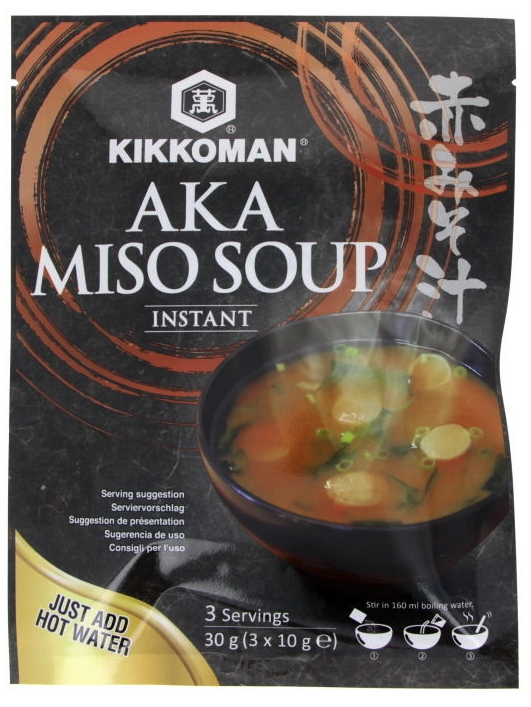 [PS2019-016] Instant AKA-Miso Soup 3-Portions 30 Gr KIKKOMAN