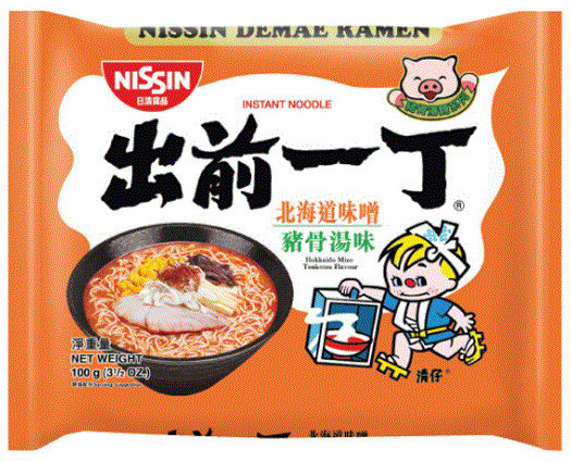 [RNF2018-180] Demae Ramen Hokkaido Miso Tonkotsu 100 Gr NISSIN