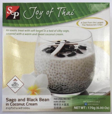 [SG2020-103] Sago Black Beans Coconut <-18°C 170 Gr S&P
