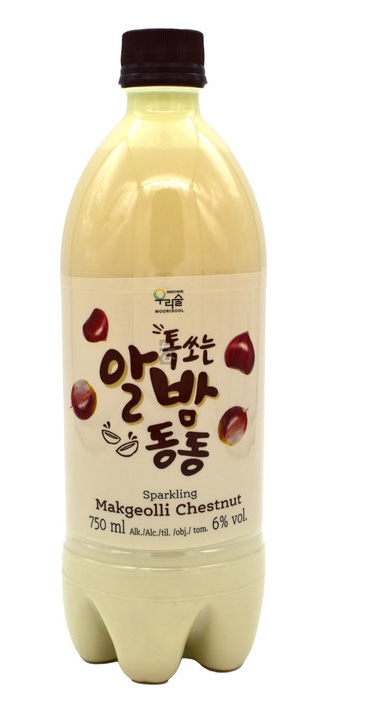 [BL2013-090] Makgeolli Pétillant aux Marrons 6% Alc.750 Ml WOORISOOL