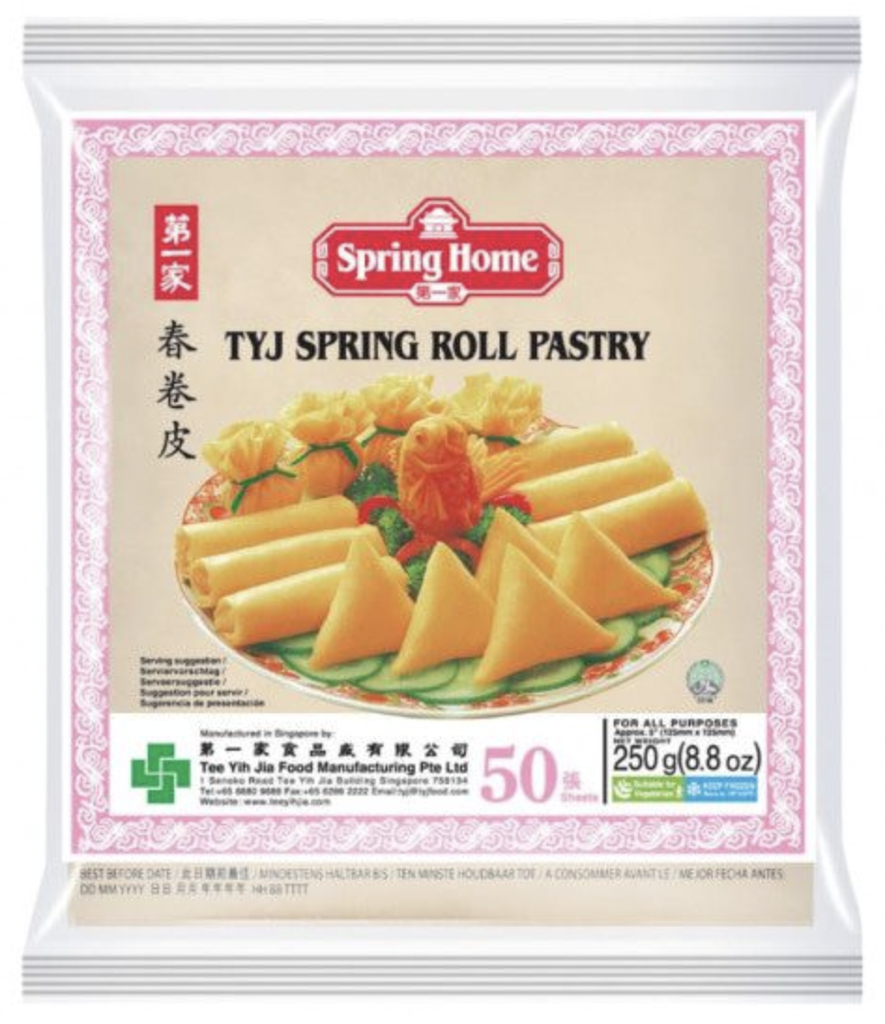 [SG2020-115] Springroll Pastry 125/50 -18°C 250 Gr SPRING HOME
