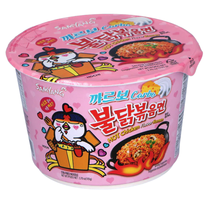 [RNF2018-275] Noodle Soup Chicken Ramen Carbonara Bowl 179 Gr SAMYANG