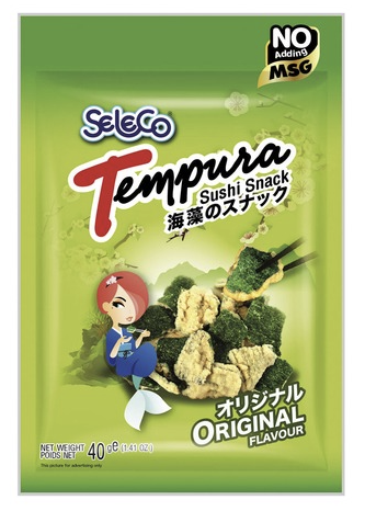 [CS2020-087] Chips d'Algues Tempura sans Glutamate 40 Gr SELECO