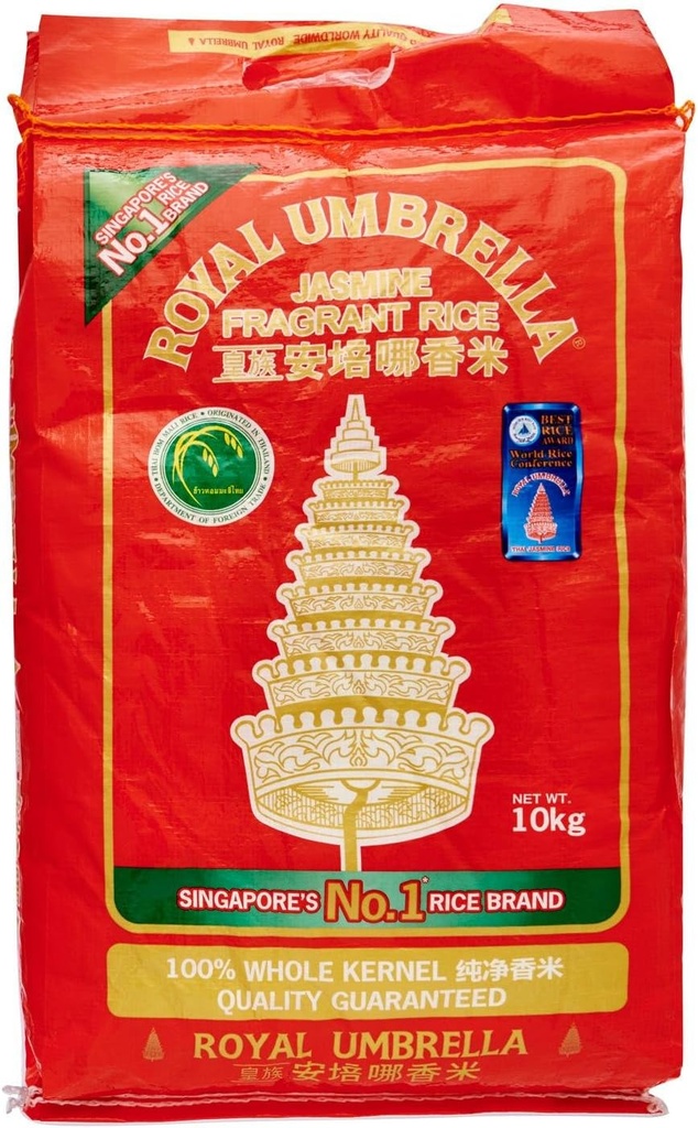 [RNF2018-267] Thaï Hom Mali Rice 10 Kg ROYAL UMBRELLA 
