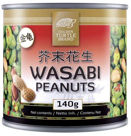 Cacahuètes au Wasabi 140 Gr GOLDEN TURTLE