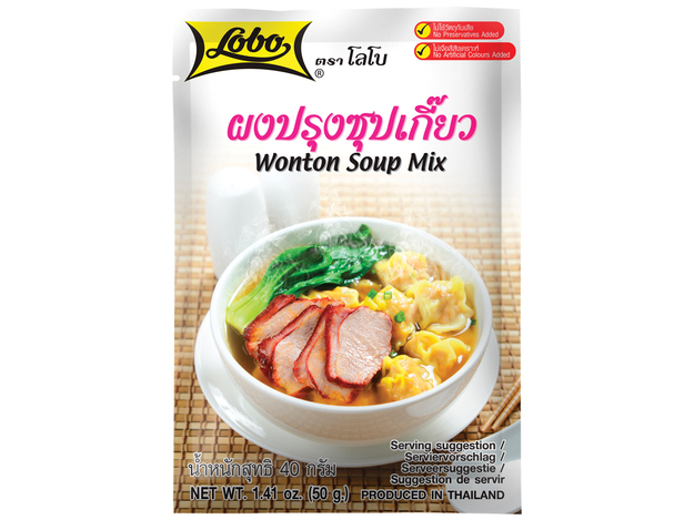 Soup Mix Wonton Wenchou Style 40 Gr LOBO