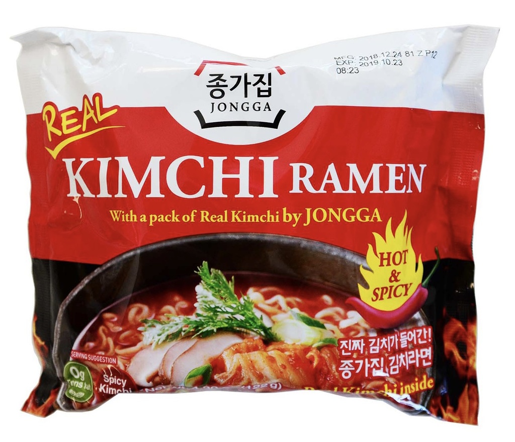 [RNF2018-227] Instant Noodles Kimchi Ramen 122 Gr JONGGA 