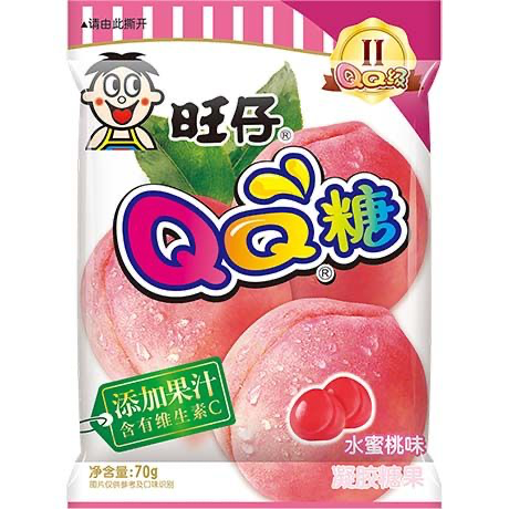 [CS2020-112] QQ Gummy Bonbons Gommeux Pêche 70 Gr WANT WANT