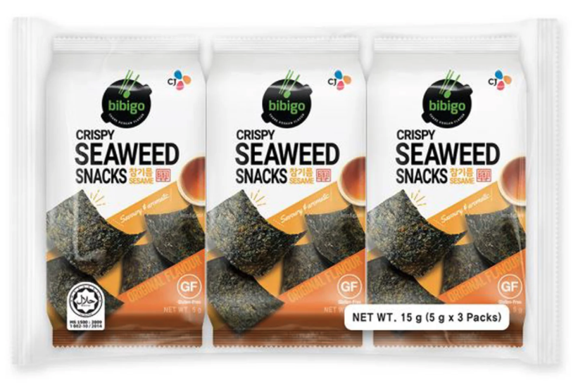 [CS2020-116] Snacks Croustillants Algues Orig. 3 x 5 Gr BIBIGO