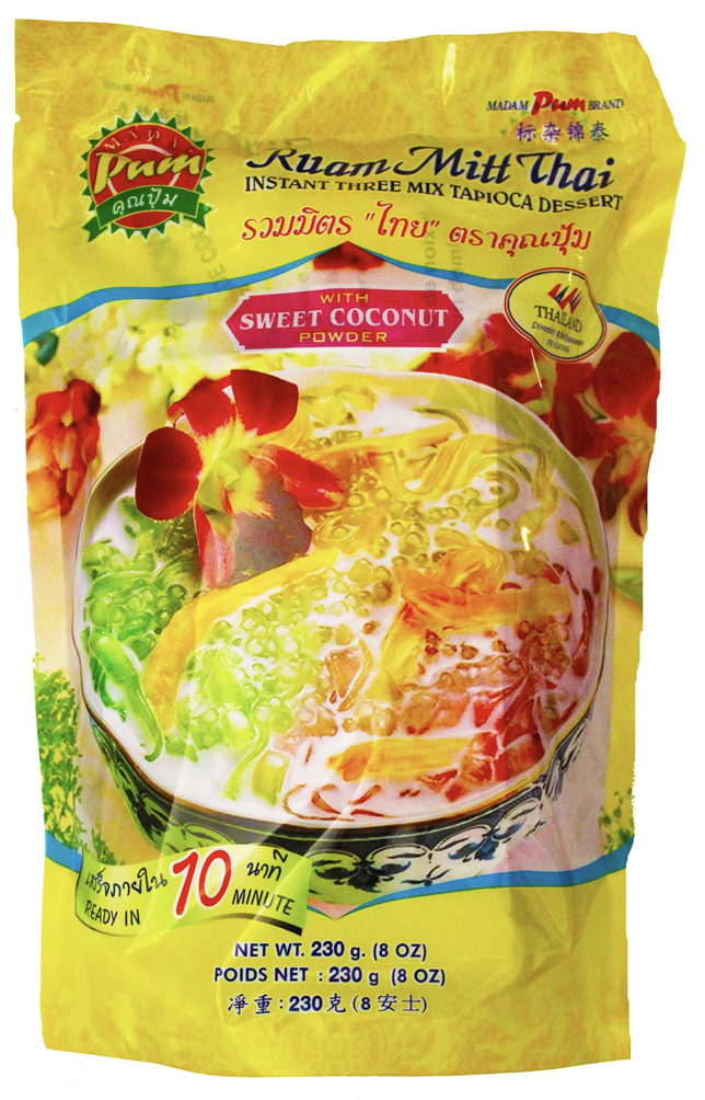 [PS2019-45] Inst. 3 Mix Tapioca Dessert (Ruam Mitt Thai) 230 Gr MADAME PUM