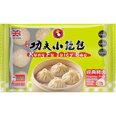 Siu Loong Bao Porc 12 PCS  <-18°C 300 Gr KUNG FU FOOD