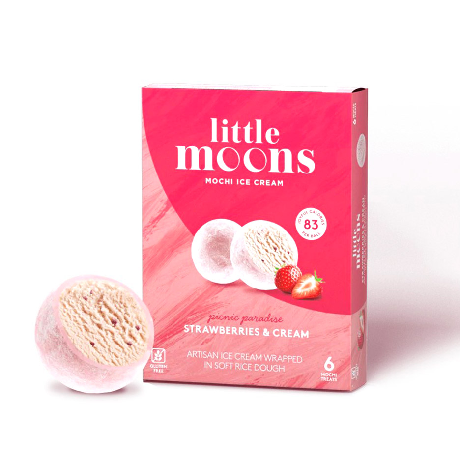 [SG2020-229] Strawberry Cheesecake Mochi <-18°C 192 Gr LITTLE MOONS 