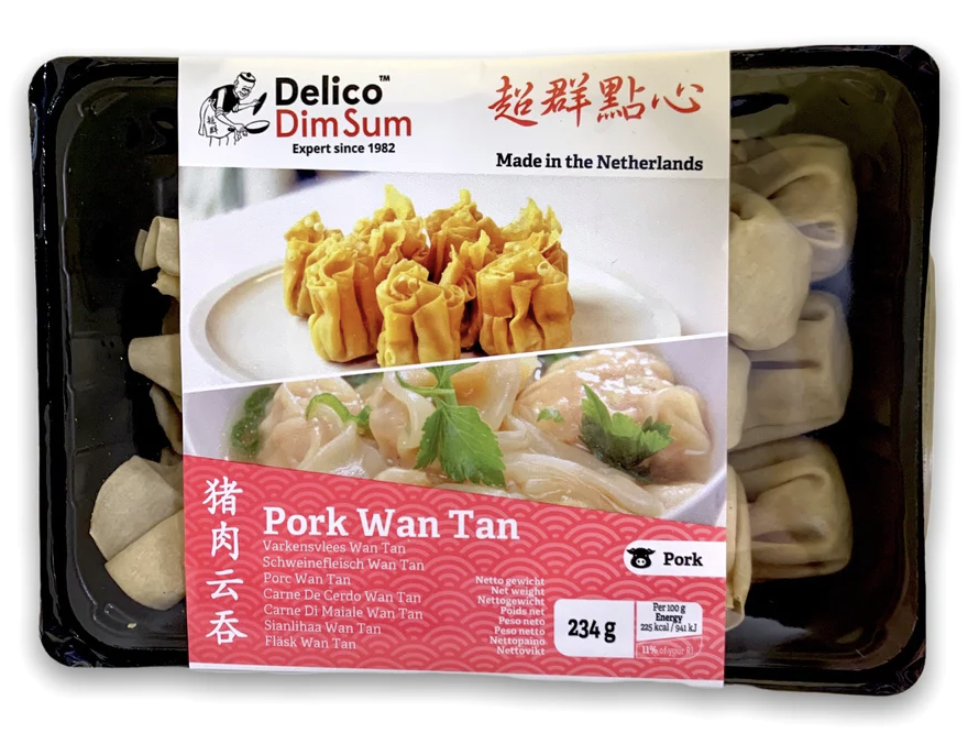 [SG2020-161] Wan Tan Pork 18 pcs. <-18°C 234 Gr. DELICO