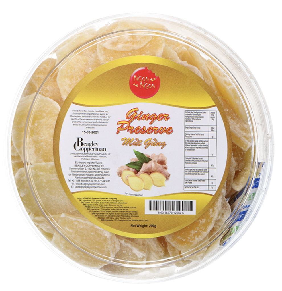 [CS2020-162] Preserved Ginger Mut Gung 200 Gr NGON NGON