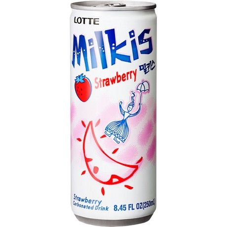 [BL2013-199] Boisson Gazeuse Milkis Fraise (canette) 250 Ml LOTTE