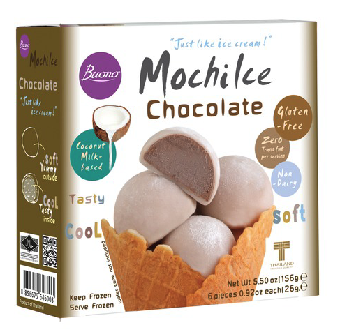 [SG2020-194] Mochi Ice with Chocolat Flavour 156 Gr BUONO
