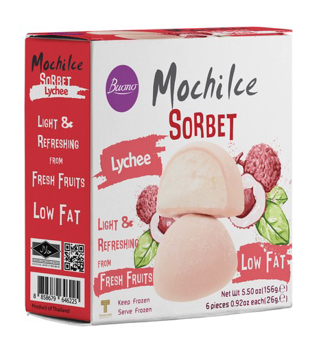 [SG2020-196] Mochi Ice with Lichti Flavour Sorbet 156 Gr BUONO