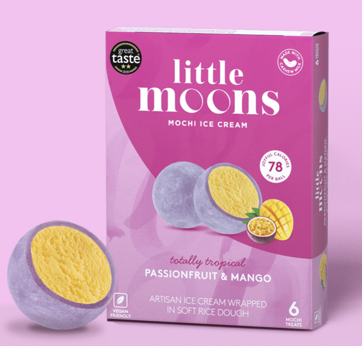 Fruit De La Passion et Mangue Mochi <-18°C 192 Gr LITTLE MOONS 