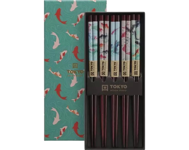 [NF2020-067] Chopsticks, Giftset Goldfish - 5 Pair TDS