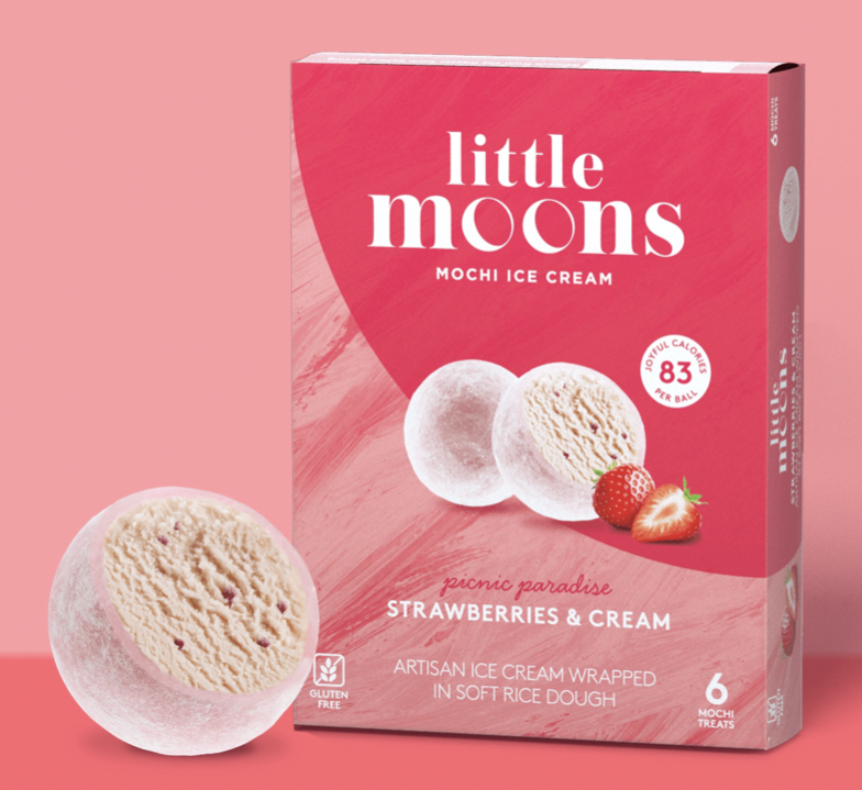 [SG2020-201] Strawberry & Cream Mochi <-18°C 192 Gr LITTLE MOONS 