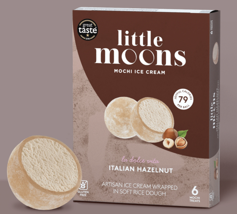 Italian Hazelnut Mochi <-18°C 192 Gr LITTLE MOONS 