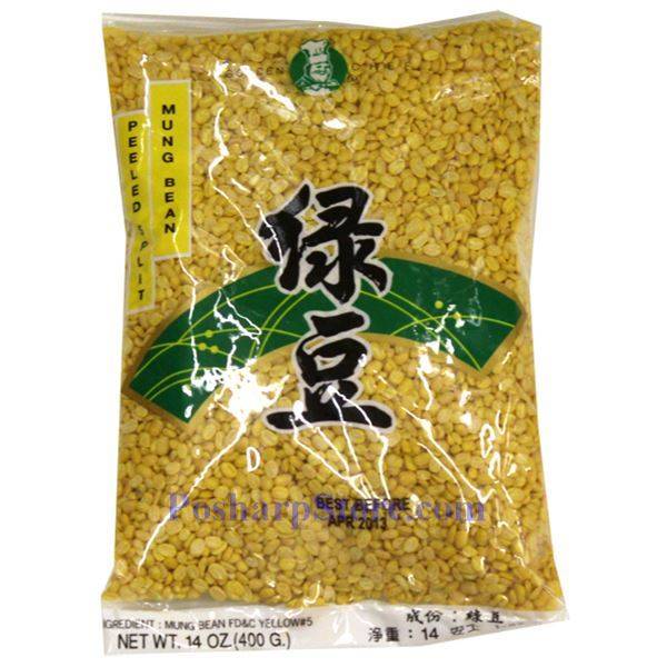 [PS2019-74] Peeled Split Mung Beans 400 GR GOLDEN CHEF