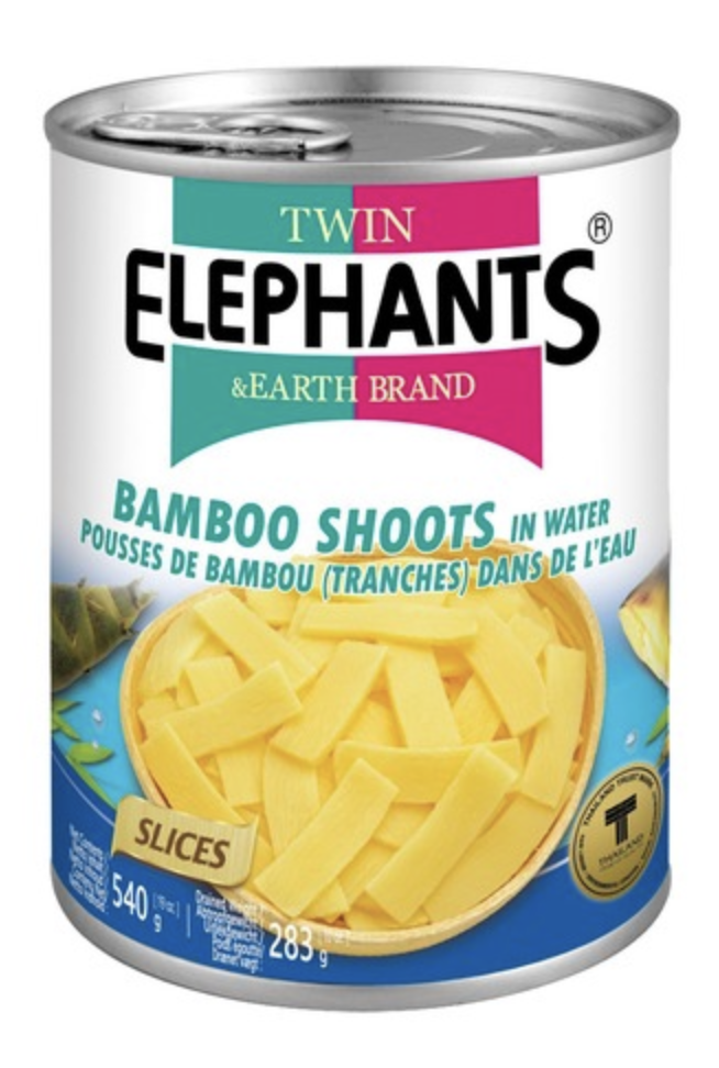 [CN1979-088] Pousses de Bambou Tranchées 540 Gr TWIN ELEPHANTS