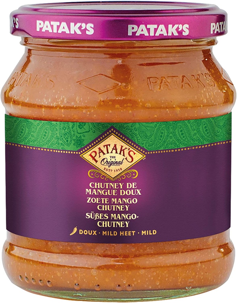 [AS2018-550] Mango Chutney Sweet 340 Gr PATAK’S
