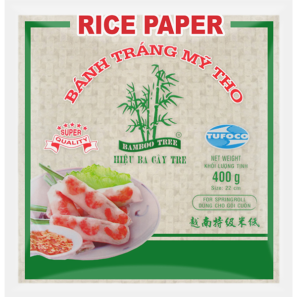[RNF2018-342] Rice Paper 22Cm.(Springroll) S 400 Gr  BAMBOO TREE