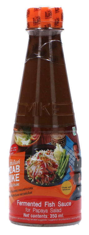 [AS2018-557] Fish Sauce for Papaya Salad 350 Ml ZAB MIKE