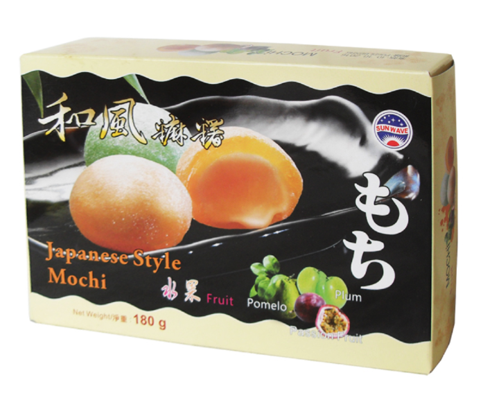 Mochi – Fruits mélangés (prune, pomelo, fruit de la passion) 180 Gr SUN WAVE