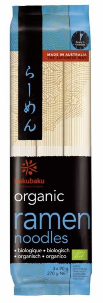 Organic Ramen Noodle 270 Gr HAKUBAKU 