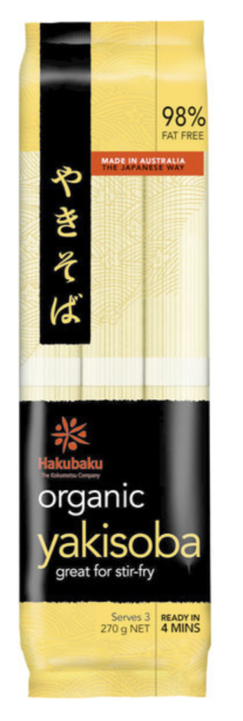 [RNF2018-354] Organic Yakisoba Noodle 270 Gr HAKUBAKU 