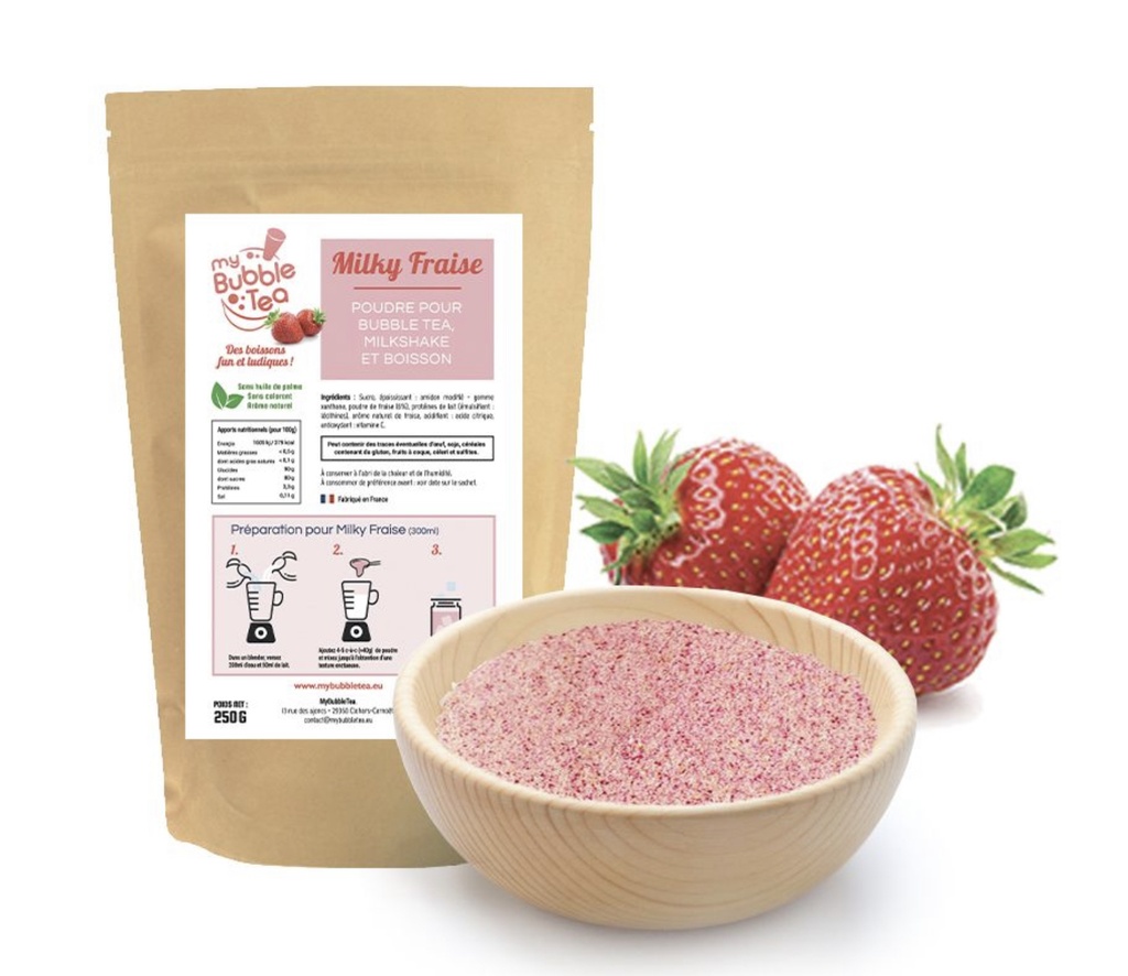 Poudre Bubble Tea Fraise 450 Gr PHILEAS LOUNGE