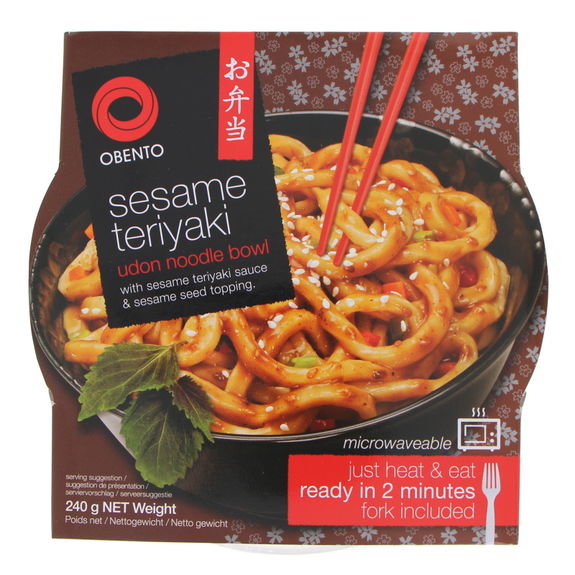[RNF2018-368] Sesame Teriyaki Udon Noodle Bowl 240 Gr OBENTO